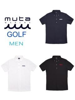 【muta MARINE GOLF】ACANTHUS×muta MARINE BACK LINE POLO(MEN)【全3色】