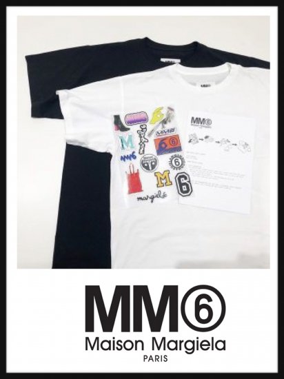 【MM6】ワッペン付きオーバーサイズTシャツ(WOMEN)【全2色】