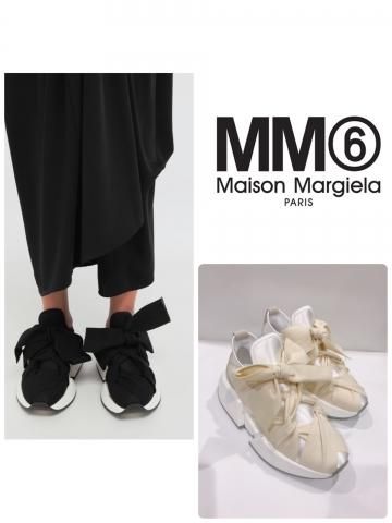 <img class='new_mark_img1' src='https://img.shop-pro.jp/img/new/icons16.gif' style='border:none;display:inline;margin:0px;padding:0px;width:auto;' />【MM6】リボンタイスニーカー(WOMEN)【全2色】