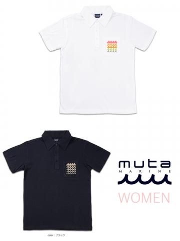 【muta MARINE】WAVEポケットポロシャツ CLEANSE(R)(WOMEN)【全2色】