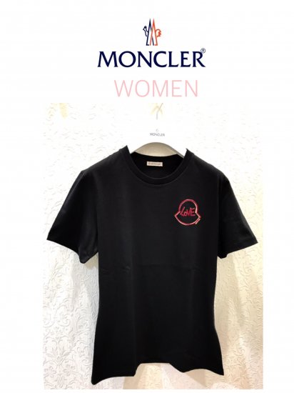 MONCLER】LOVEロゴTシャツ(WOMEN)【BLACK】