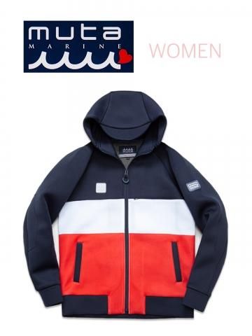 <img class='new_mark_img1' src='https://img.shop-pro.jp/img/new/icons13.gif' style='border:none;display:inline;margin:0px;padding:0px;width:auto;' />【muta MARINE】ボンディングパーカー(WOMEN)【トリコロール】