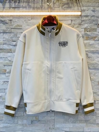 【OUTLET】muta MARINE 裏起毛　ジップアップ　ブルゾン　白　Lメンズ