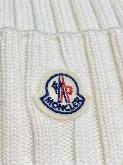 MONCLER】UNISEX BERRETTO TRICOT ビーニー（WHITE）