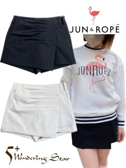 【JUN&ROPE'】WOMEN ストレッチラップ風ショートパンツ (全2色)