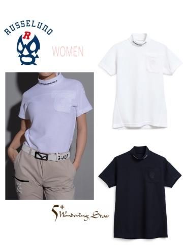 <img class='new_mark_img1' src='https://img.shop-pro.jp/img/new/icons16.gif' style='border:none;display:inline;margin:0px;padding:0px;width:auto;' />【Russeluno】WAFFLE S/S MOCKNECK SHIRT(WOMEN)【全2色】
