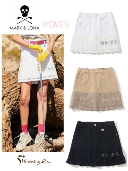 MARK&LONA】スカート Patriot Pleats Skirt(WOMEN)【全3色】