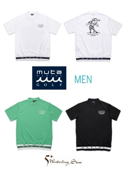 muta - muta MARINE GOLF ムータメンズ ヘムリブ モックネック muta MARINE GOLF ムータマリンゴルフ メンズ ヘムリブ モック