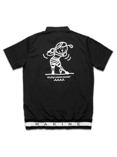 muta MARINE GOLF】ヘムリブモックネックシャツ［ROPE］(MEN