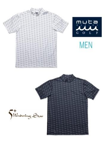 【muta MARINE GOLF】ロゴグラムモックネックシャツ(MEN)【全2色】