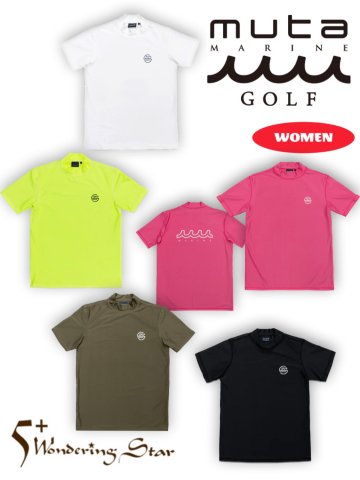 【muta MARINE】WOMEN クールタッチ モックネックシャツ（全5色）