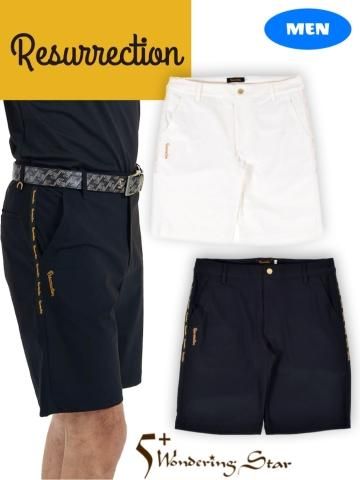 <img class='new_mark_img1' src='https://img.shop-pro.jp/img/new/icons41.gif' style='border:none;display:inline;margin:0px;padding:0px;width:auto;' />【Resurrection】MEN ロゴテープショートパンツ (全2色)