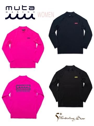 【muta MARINE】ラッシュロングTシャツ(BOXロゴ)(WOMEN)【全3色】
