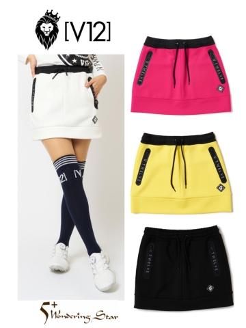 <img class='new_mark_img1' src='https://img.shop-pro.jp/img/new/icons16.gif' style='border:none;display:inline;margin:0px;padding:0px;width:auto;' />V12ۥ LOGO ZIP SKIRT(WOMEN)4