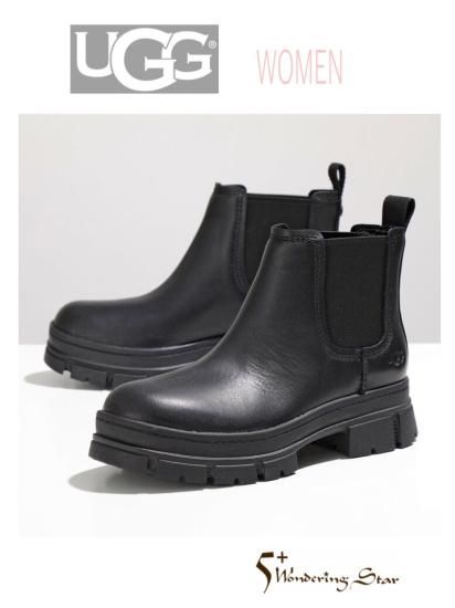 UGG】サイドゴアブーツ ASHTON CHELSEA(WOMEN)【BLACK】