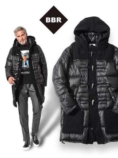 Bark バーク 絞まる ニットダッフルコート バランススタイル Bark バーク 絞まる ニットダッフルコート バランススタイル