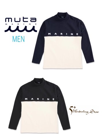 【muta MARINE】フリースモックネックプルオーバー(MEN)【全2色】