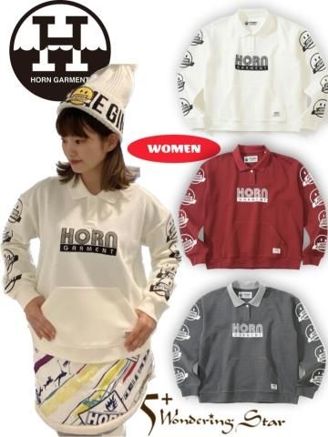 <img class='new_mark_img1' src='https://img.shop-pro.jp/img/new/icons16.gif' style='border:none;display:inline;margin:0px;padding:0px;width:auto;' />HORN GARMENTWOMEN Wheelie Long Sleeve Polo 󥰥꡼֥ݥ