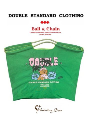 【DOUBLE STANDARD CLOTHING】Ball&Chain サマーベアショッピングバッグ【グリーン】