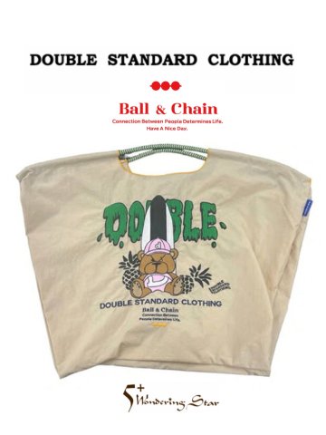 【DOUBLE STANDARD CLOTHING】Ball&Chain サーフベアショッピングバッグ【ベージュ】