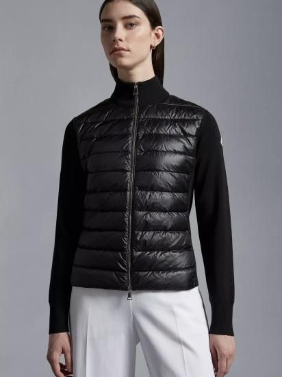 MONCLER ハイブリッド　レディース　ブラック　ダウンカーディガン　4P95 MONCLER】WOMEN CARDIGAN カーディガン（全2色）|モンクレールの