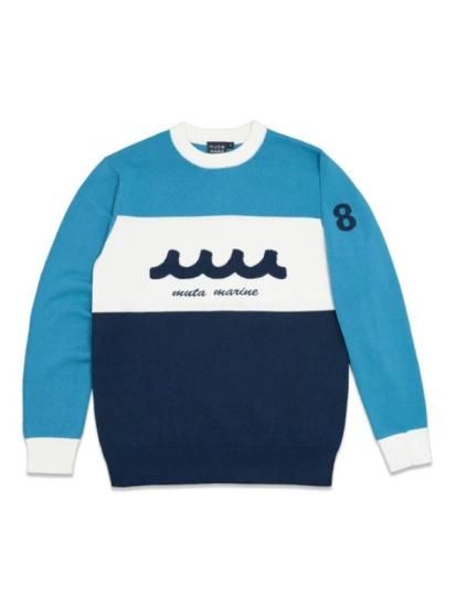 人気商品！【muta】パネルボーダーニット(送料込み) muta MARINE MEN パネルボーダーニット | 季節の変わり目に着
