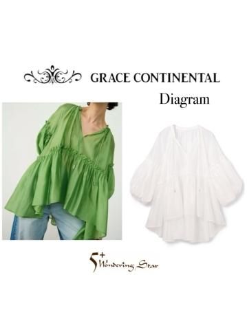 【GRACE CONTINENTAL】ギャザーカフタントップ【全2色】