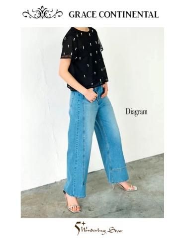 <img class='new_mark_img1' src='https://img.shop-pro.jp/img/new/icons16.gif' style='border:none;display:inline;margin:0px;padding:0px;width:auto;' />【GRACE CONTINENTAL】ビジューチュールトップ(WOMEN)【ブラック】