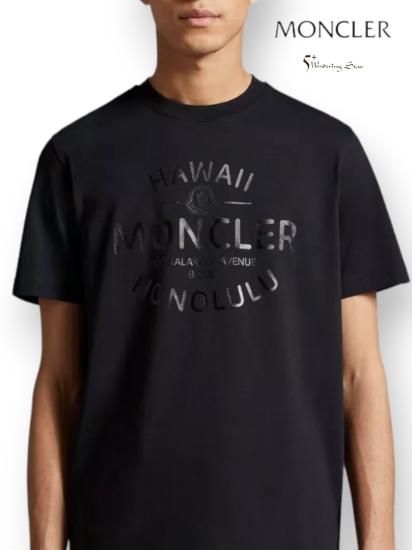 MONCLER 24-25AW プリント スウェットシャツ MONCLER 2024/25秋冬新作 ロゴプリント入り スウェットシャツ