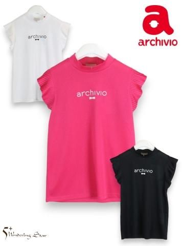 【archivio】WOMEN プリーツ袖メッシュプルオーバー(全3色)