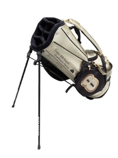 muta MARINE GOLF】エナメルスタンドキャディバッグ【ゴールド】