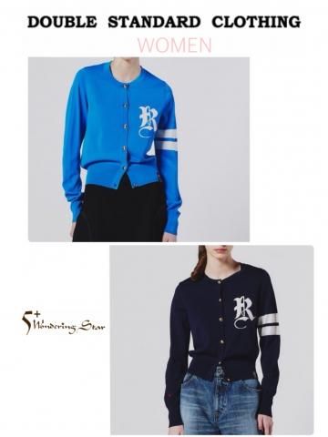 <img class='new_mark_img1' src='https://img.shop-pro.jp/img/new/icons16.gif' style='border:none;display:inline;margin:0px;padding:0px;width:auto;' />【DOUBLE STANDARD CLOTHING】オリジナルロゴカーディガン(WOMEN)【全2色】