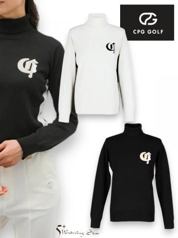 【CPG GOLF】WOMEN タイトシルエットハイネックニット(全2色)