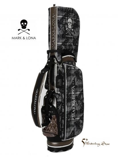 MARK&LONA】キャディバッグ Olson Luxe Caddy Bag【BLACK/WHITE】