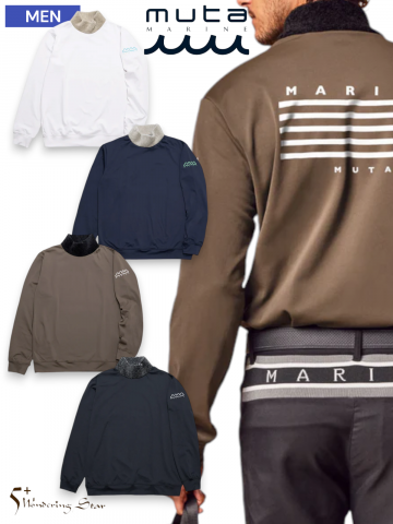 【muta MARINE】MEN ボアネック プルオーバー(全4色)