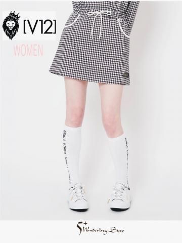 【V12】スカート LX TOOTH SKIRT(WOMEN)【WHITE】