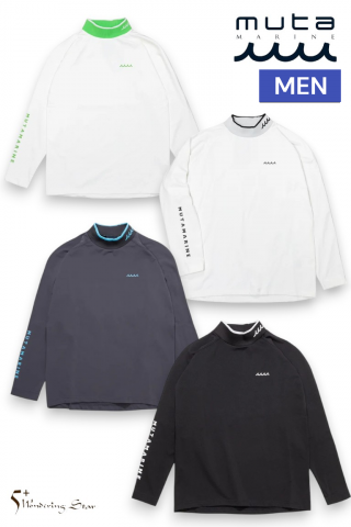 【muta MARINE】MEN ナイロンジャージ モックネック プルオーバー(全4色)