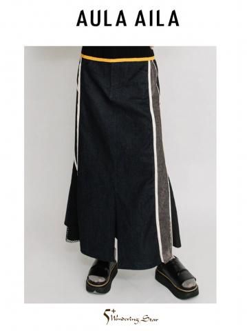 【AULA AILA】マルチコンビネーションスカート(WOMEN)【INDIGO(DENIM)】