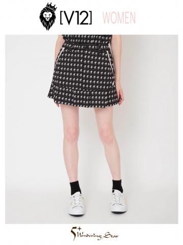 【V12】スカート HT SKIRT(WOMEN)【CHECK】