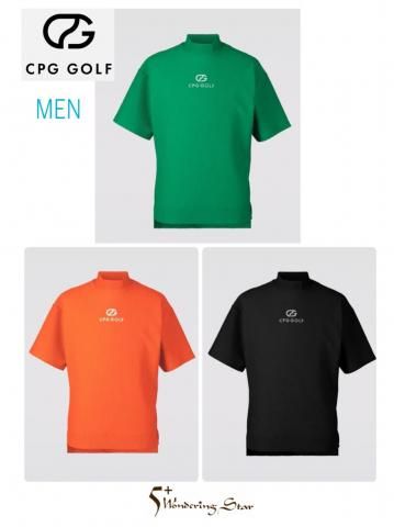 【CPG GOLF】モックネック LIGHT MESH MOCK NECK SS(MEN)【全3色】