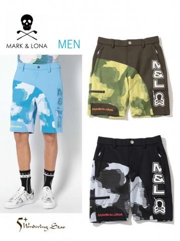 【MARK&LONA】ショートパンツ Flow Camo Shorts(MEN)【全3色】