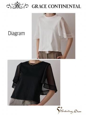 <img class='new_mark_img1' src='https://img.shop-pro.jp/img/new/icons13.gif' style='border:none;display:inline;margin:0px;padding:0px;width:auto;' />【GRACE CONTINENTAL】シアーケープカットトップ(WOMEN)【全2色】