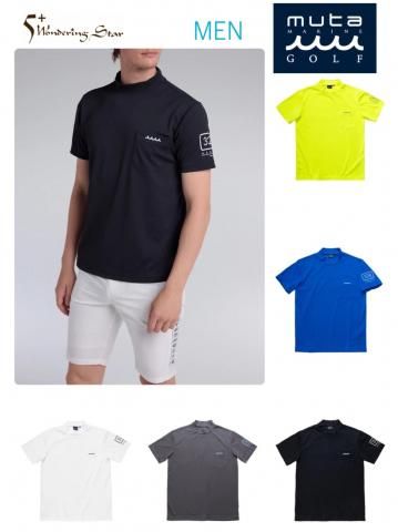 <img class='new_mark_img1' src='https://img.shop-pro.jp/img/new/icons13.gif' style='border:none;display:inline;margin:0px;padding:0px;width:auto;' />【muta MARINE GOLF】COOLMAX ECOMADE モックネックシャツ(MEN)【全5色】