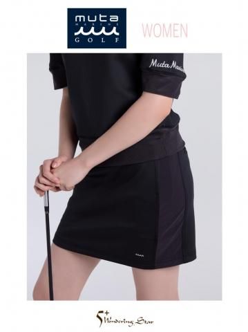 <img class='new_mark_img1' src='https://img.shop-pro.jp/img/new/icons13.gif' style='border:none;display:inline;margin:0px;padding:0px;width:auto;' />【muta MARINE GOLF】ダンボールニットスカート(WOMEN)【BLACK】