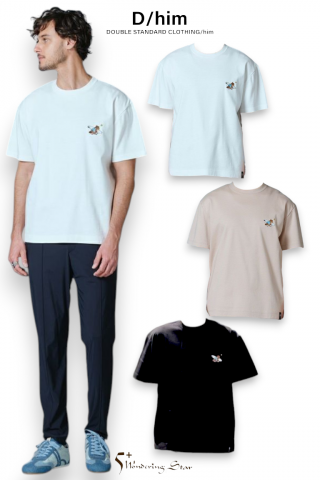 <img class='new_mark_img1' src='https://img.shop-pro.jp/img/new/icons14.gif' style='border:none;display:inline;margin:0px;padding:0px;width:auto;' />【D/him】 サーフベア刺繍Tシャツ(全3色)