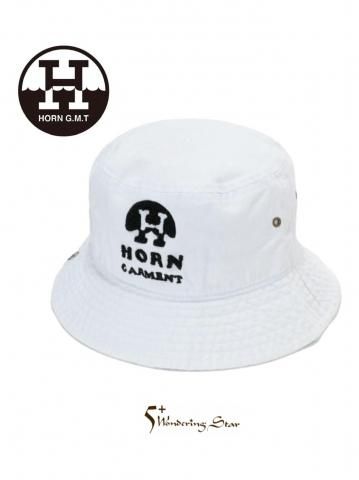 <img class='new_mark_img1' src='https://img.shop-pro.jp/img/new/icons13.gif' style='border:none;display:inline;margin:0px;padding:0px;width:auto;' />HORN GARMENTۥХåȥϥå Wave'n Sun Bucket Hat(MEN&WOMEN)WHITE