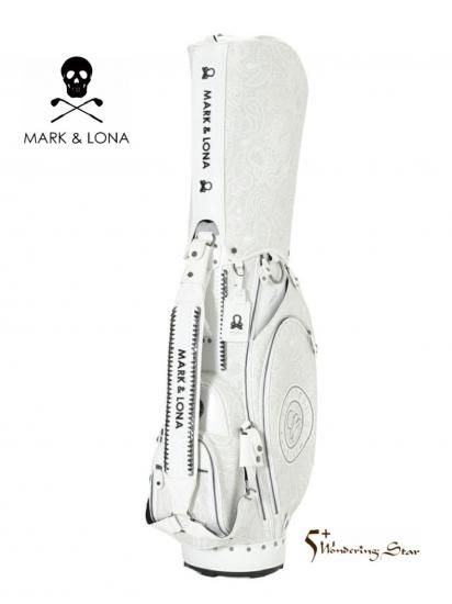 MARK&LONA】キャディバッグ Mirage Paisley Caddy Bag【WHITE】