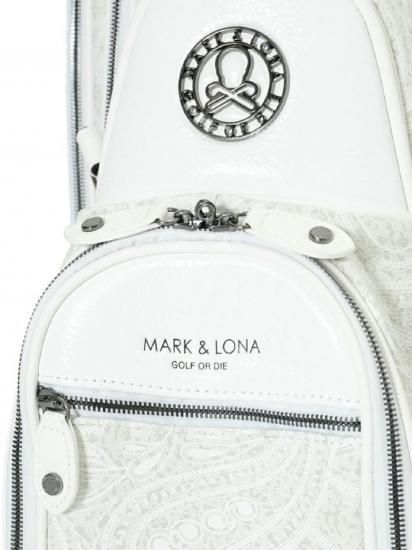 MARK&LONA】キャディバッグ Mirage Paisley Caddy Bag【WHITE】