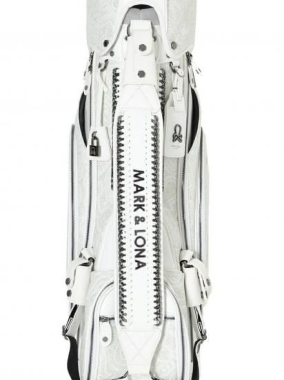 MARK&LONA】キャディバッグ Mirage Paisley Caddy Bag【WHITE】
