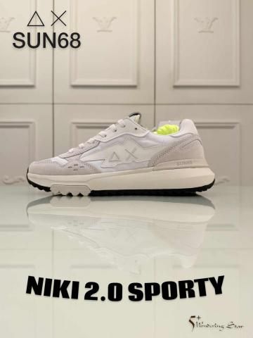 SUN68MEN ˡ NIKI 2.0 SPORTYBIANCO PANNAˡ